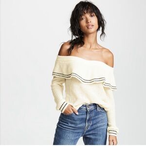 New BB Dakota Rush Off the Shoulder Sweater Size M
